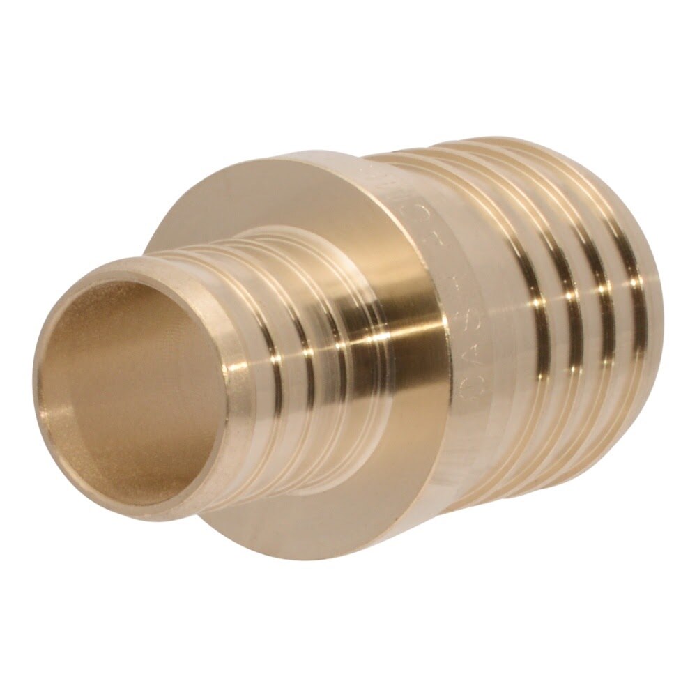 SharkBite UC014128 1-1/2 in. x 1 in. Brass Barb Reducing Coupling for PEX and PE-RT