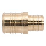 SharkBite UC015441 2 in. x 1-1/2 in. Lead-Free DZR Brass Barb Reducing Coupling for PEX and PE-RT - 2