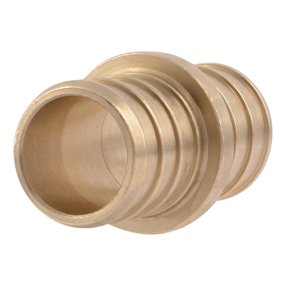 SharkBite UC016LF 3/4 in. x 3/4 in. Lead Free Brass Barb Coupling for PEX and PE-RT Pipe