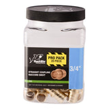SharkBite UC016LF 3/4 in. x 3/4 in. Lead Free Brass Barb Coupling for PEX and PE-RT Pipe - 2