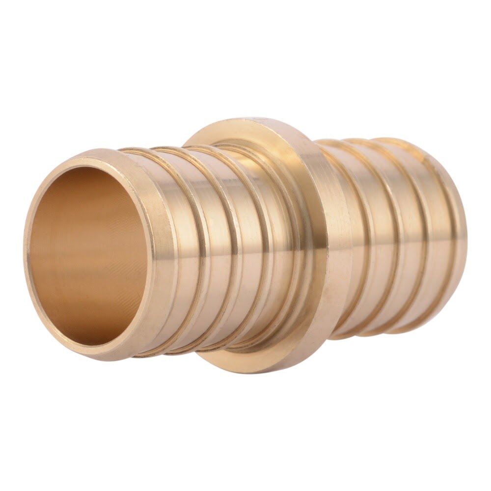 SharkBite UC020LF 1 in x 1 in Lead Free Brass PEX Barb Coupling