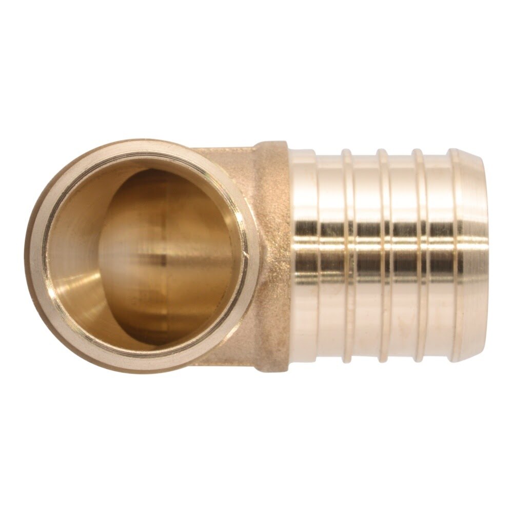 SharkBite UC0235 1-1/4 in x 1-1/4 in Lead-Free Brass Barb 90 Degree PEX Elbow - 3