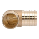 SharkBite UC0241 1-1/2 in. x 1-1/2 in. Lead-Free Brass 90 Degree PEX Barb Elbow - 3