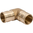 SharkBite UC0254 2 in. x 2 in. Brass PEX Barb 90 Degree Elbow