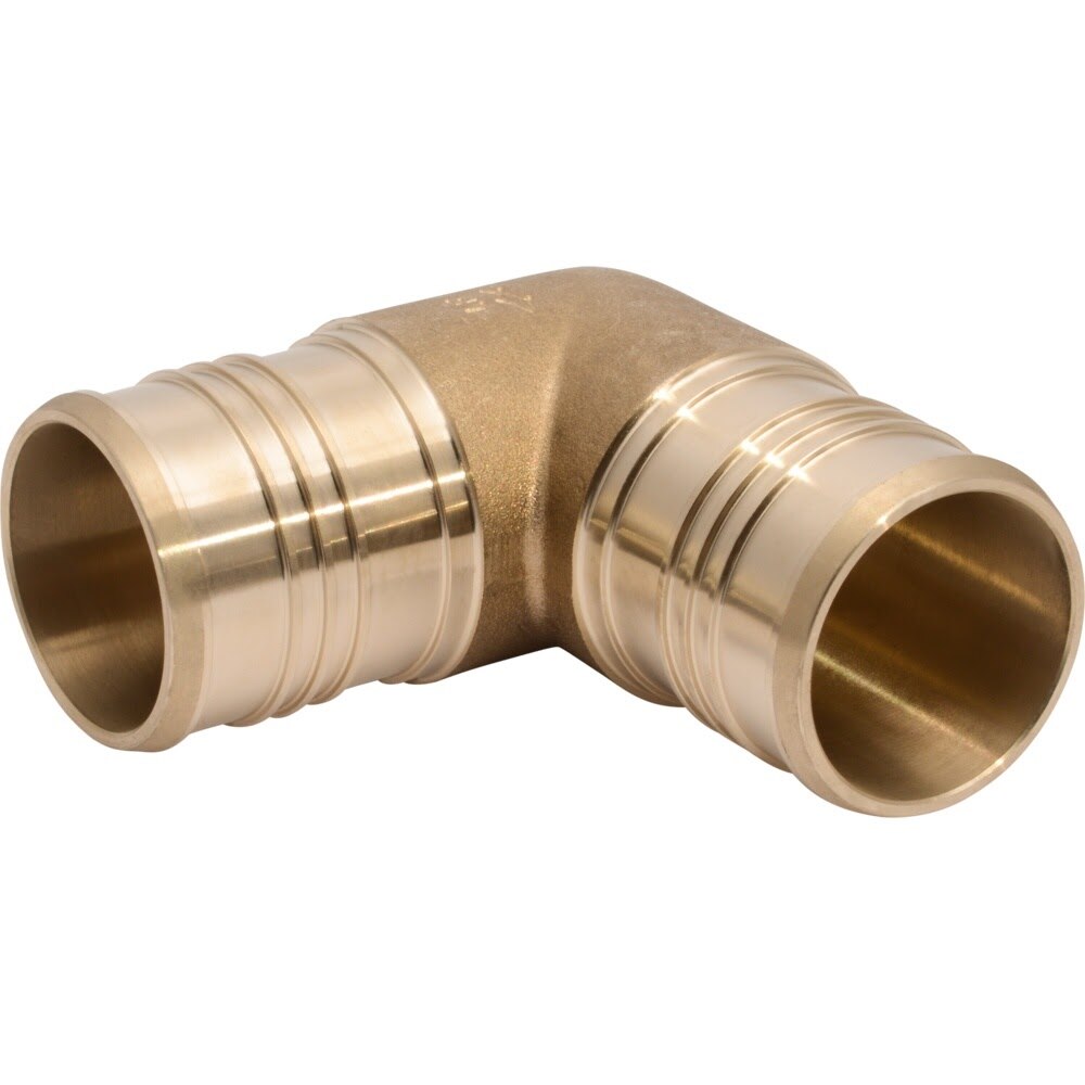 SharkBite UC0254 2 in. x 2 in. Brass PEX Barb 90 Degree Elbow