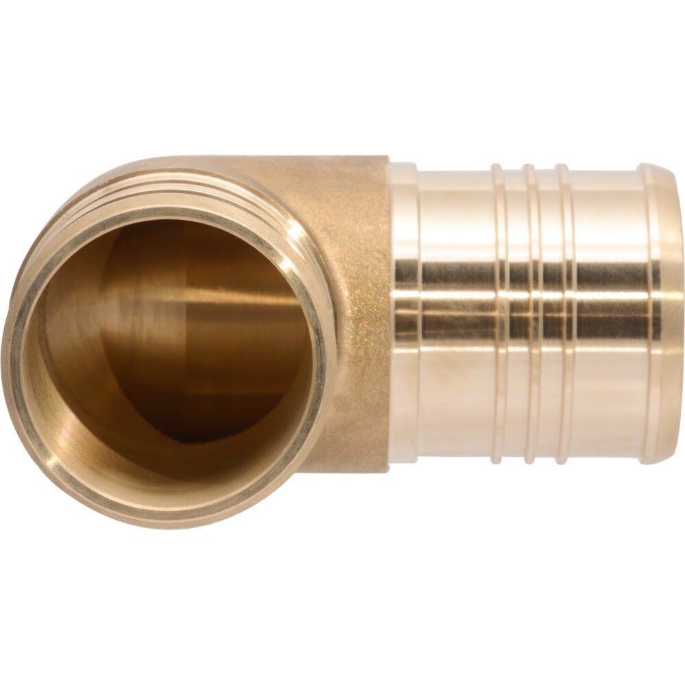 SharkBite UC0254 2 in. x 2 in. Brass PEX Barb 90 Degree Elbow - 3