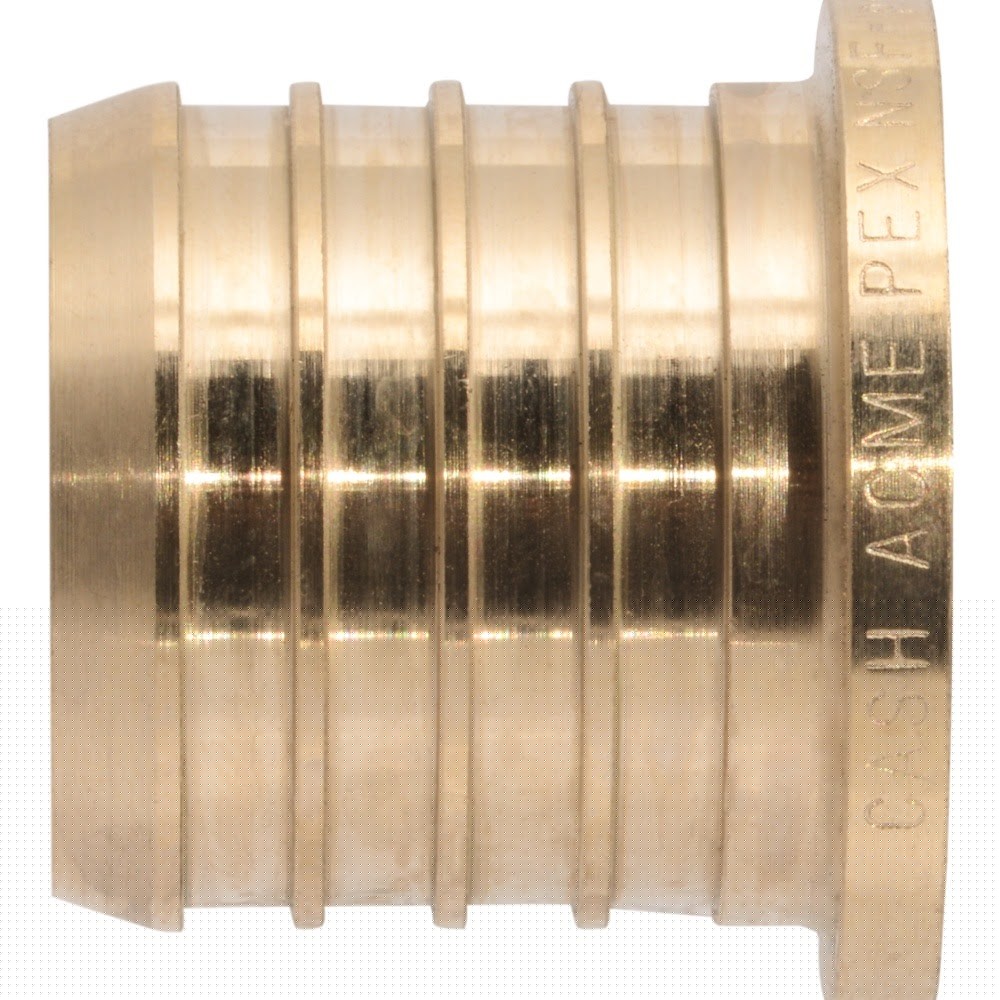 SharkBite UC0435 1-1/4 in. Lead Free Brass Barb Plug for PEX and PE-RT Pipe - 2