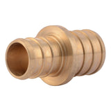 SharkBite UC057LF 3/4 in x 5/8 in Brass Barb Reducing Coupling for PEX and PE-RT Pipe