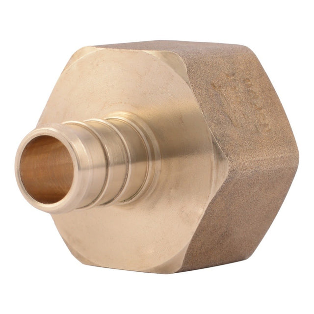 SharkBite UC068LF 1/2 in. x 3/4 in. Lead Free Brass Barb Female NPT Adapter for PEX Pipe