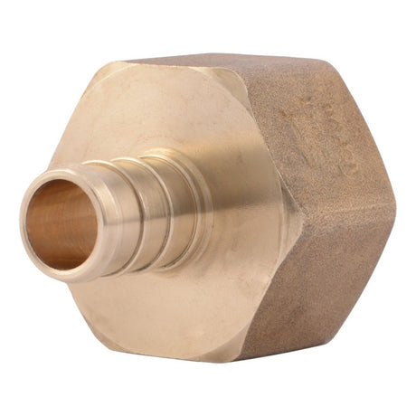 SharkBite UC068LF 1/2 in. x 3/4 in. Lead Free Brass Barb Female NPT Adapter for PEX Pipe