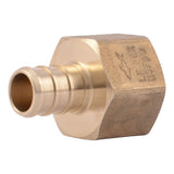 SharkBite UC072LF 1/2 in x 1/2 in PEX Crimp x FNPT Brass Female Adapter Lead Free