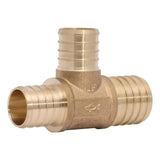 SharkBite UC08352828 1-1/4 in x 1 in x 1 in Brass Barb Reducing Tee for PEX Plumbing