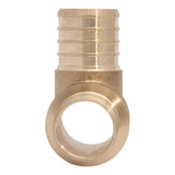 SharkBite UC08352828 1-1/4 in x 1 in x 1 in Brass Barb Reducing Tee for PEX Plumbing - 3