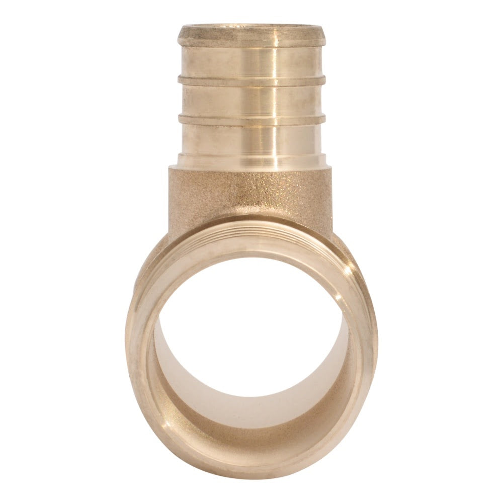 SharkBite UC08353522 1-1/4 in. x 1-1/4 in. x 3/4 in. PEX Brass Barb Reducing Tee - 3