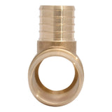 SharkBite UC08413528 1-1/2 in. x 1-1/4 in. x 1 in. Brass PEX Barb Reducing Tee - 3