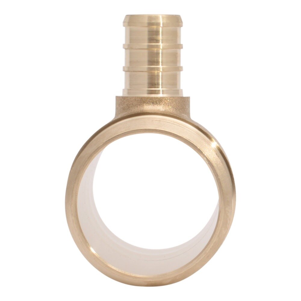 SharkBite UC08414116 1-1/2 in x 1-1/2 in x 1/2 in Brass PEX Barb Reducing Tee - 3