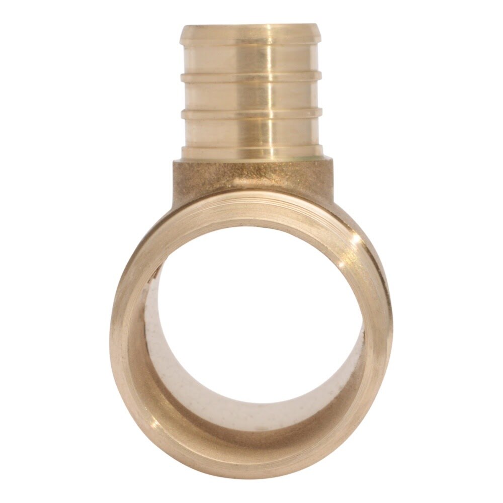 SharkBite UC08414122 1-1/2 in. x 1-1/2 in. x 3/4 in. Brass Barb Reducing Tee for PEX - 3