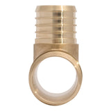 SharkBite UC08414135 1-1/2 in. x 1-1/2 in. x 1-1/4 in. Brass Barb Reducing Tee for PEX Pipe - 3