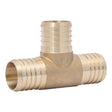 SharkBite UC0841 1-1/2 in x 1-1/2 in x 1-1/2 in Brass PEX Crimp Equal Tee Fitting