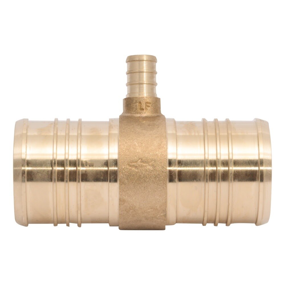 SharkBite UC08545416 2 in. x 2 in. x 1/2 in. Lead Free Brass Barb Reducing Tee for PEX - 2