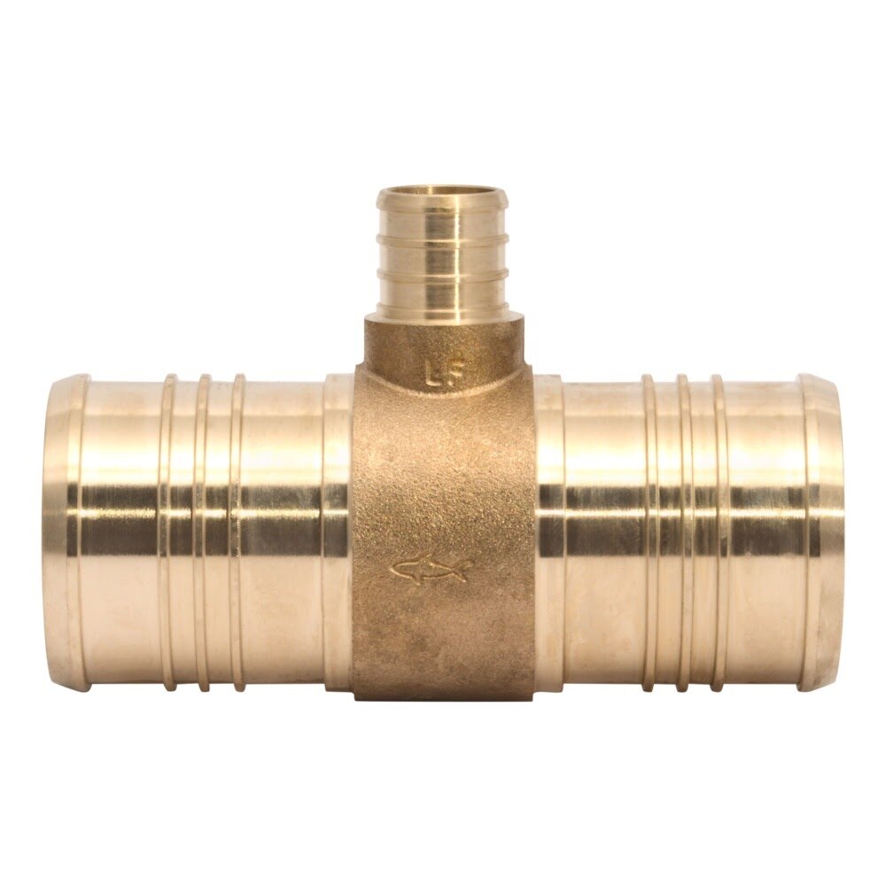SharkBite UC08545422 2 in. x 2 in. x 3/4 in. Brass Barb Reducing Tee Lead Free - 2