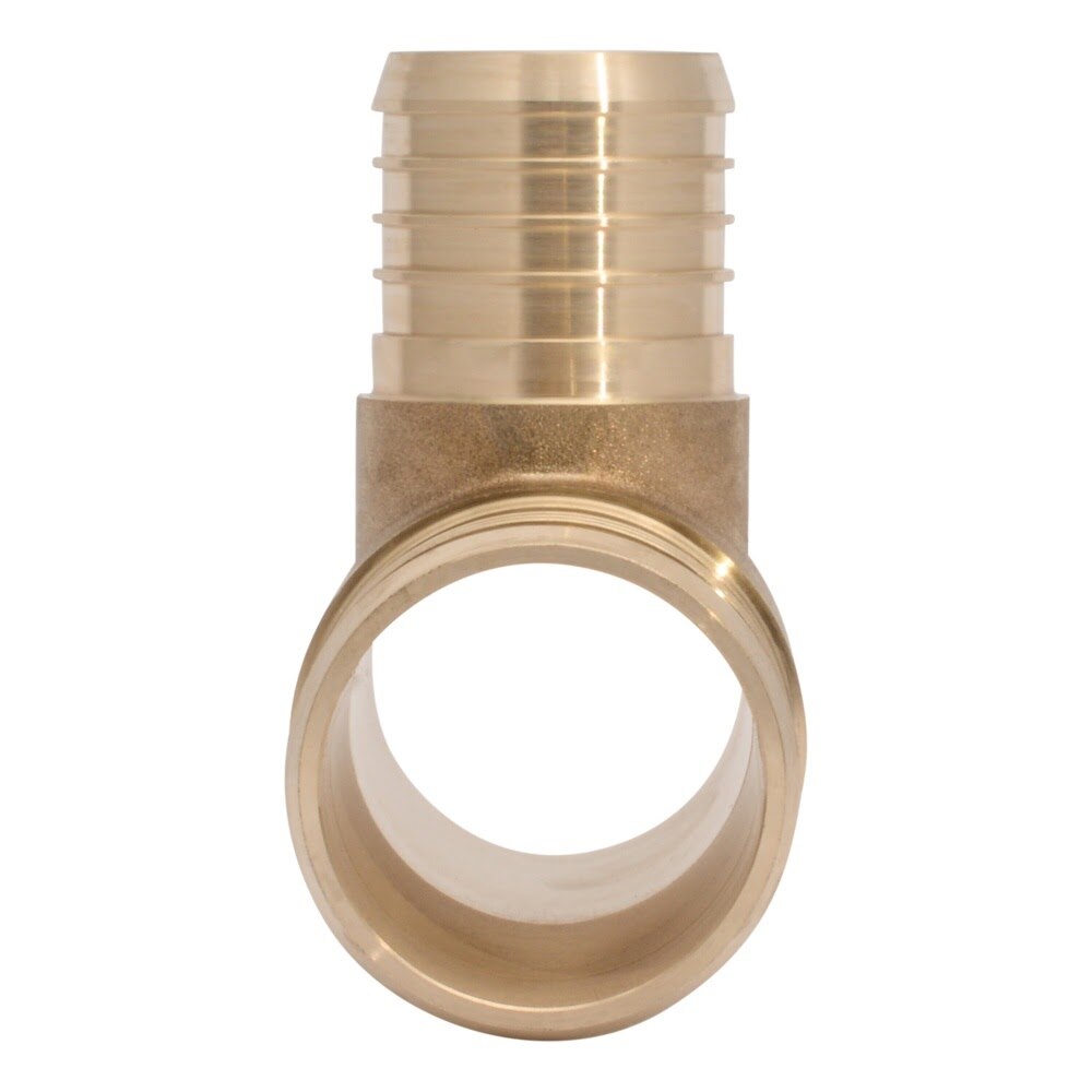SharkBite UC08545441 2 in. x 2 in. x 1-1/2 in. Brass PEX Barb Reducing Tee - 3