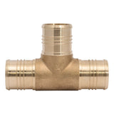 SharkBite UC0854 2 in x 2 in x 2 in Brass Barb Tee for PEX and PE RT Pipe - 2
