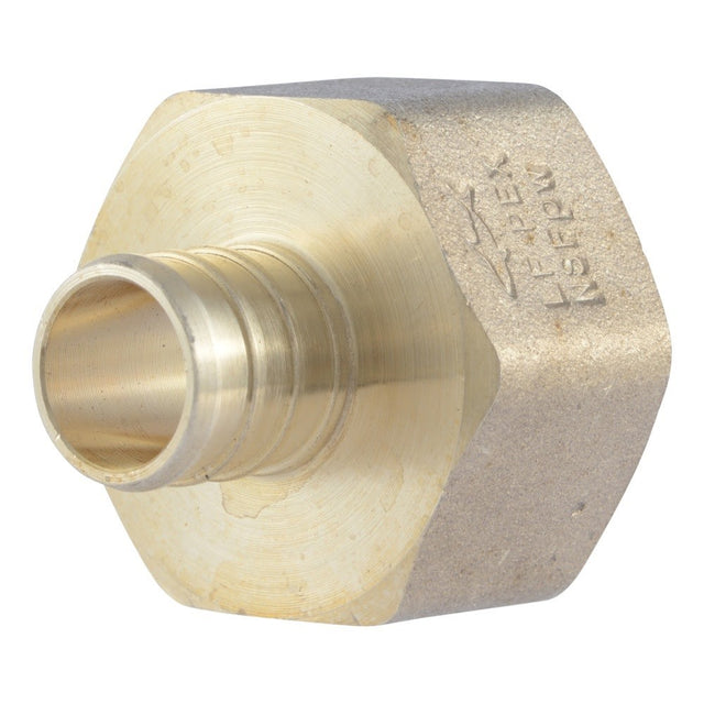 SharkBite UC086LFZ 3/4 in. x 1 in. Brass PEX Barb Female Adapter Fitting