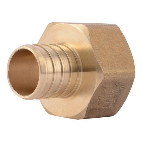 SharkBite UC094LF 1 in x 1 in Lead Free Brass Barb Adapter with FNPT Connection