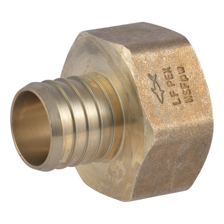 SharkBite UC113532F 1-1/4 in. x 1-1/4 in. Brass Barb Adapter with FNPT Connection