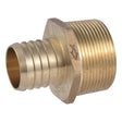 SharkBite UC114140M 1-1/2 in x 1-1/2 in Brass Barb Adapter Male NPT