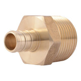 SharkBite UC116LF 1/2 in x 3/4 in Lead Free Brass Barb Adapter with Male NPT