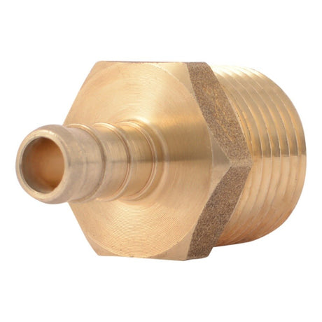 SharkBite UC118LF 3/8 in. x 1/2 in. Brass Barb Adapter Male NPT