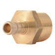 SharkBite UC118LF 3/8 in. x 1/2 in. Brass Barb Adapter Male NPT
