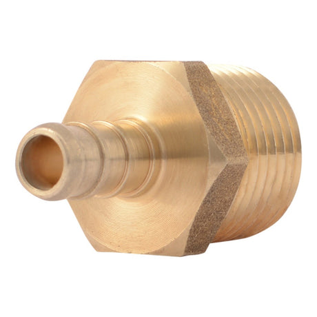 SharkBite UC118LF 3/8 in. x 1/2 in. Brass Barb Adapter Male NPT