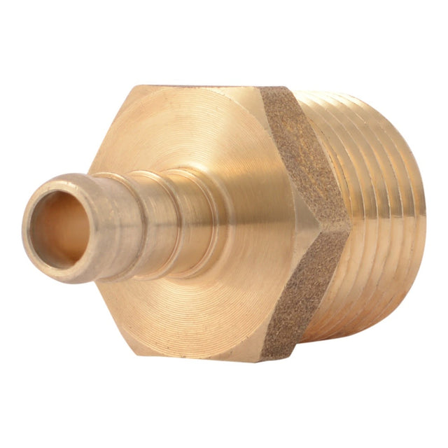 SharkBite UC118LF 3/8 in. x 1/2 in. Brass Barb Adapter Male NPT