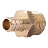 SharkBite UC120LF 1/2 in. x 1/2 in. Brass Barb Adapter with MNPT for PEX Pipe