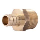 SharkBite UC120LF 1/2 in. x 1/2 in. Brass Barb Adapter with MNPT for PEX Pipe