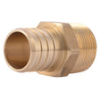SharkBite UC142LF 1 in. x 3/4 in. Lead Free Brass Barb Adapter with Male NPT Threads