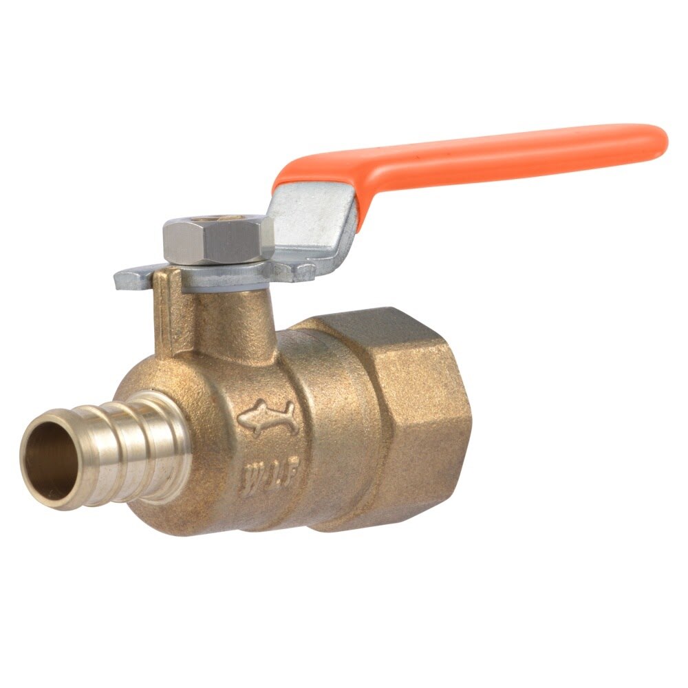 SharkBite UC22182 1/2 in. Crimp x 1/2 in. FNPT Quarter Turn Brass Ball Valve