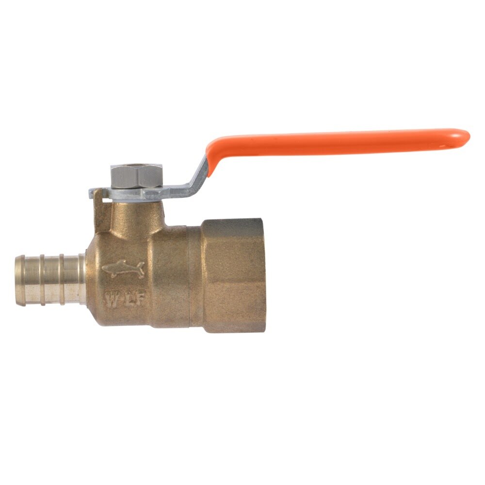SharkBite UC22182 1/2 in. Crimp x 1/2 in. FNPT Quarter Turn Brass Ball Valve - 2