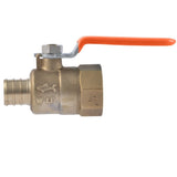 SharkBite UC22186 3/4 in Crimp x 3/4 in FNPT Quarter-Turn Lead-Free Brass Ball Valve - 2