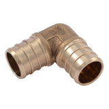SharkBite UC256LF 3/4 in. x 3/4 in. Brass PEX Barb 90 Degree Elbow Fitting