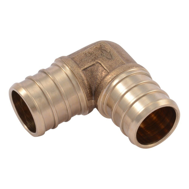 SharkBite UC256LF 3/4 in. x 3/4 in. Brass PEX Barb 90 Degree Elbow Fitting