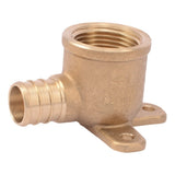 SharkBite UC340LF 3/4 in. x 3/4 in. FNPT Brass Barb Drop Ear Elbow for PEX and PE-RT Pipe