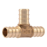 SharkBite UC362LF 1/2 in. x 1/2 in. x 1/2 in. Brass PEX Barb Tee Fitting for Potable Water