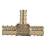 SharkBite UC363LF 1/2 in. x 1/2 in. x 3/8 in. PEX Brass Barb Reducing Tee - 2
