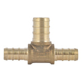 SharkBite UC364LF 3/8 in x 3/8 in x 1/2 in Lead Free Brass Barb Reducing Tee for PEX - 2