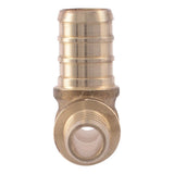 SharkBite UC364LF 3/8 in x 3/8 in x 1/2 in Lead Free Brass Barb Reducing Tee for PEX - 3