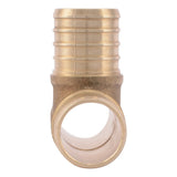SharkBite UC374LF 1 in. x 1 in. x 1 in. Brass Barb Tee for PEX and PE-RT Pipe - 2